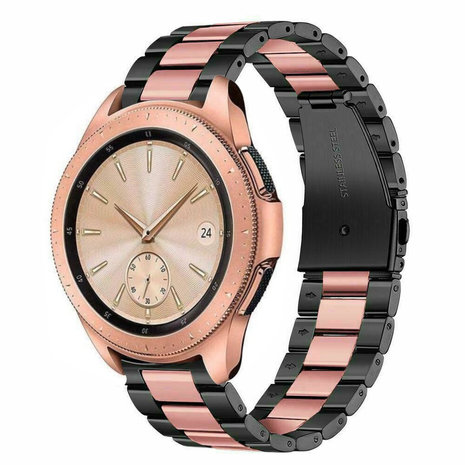 Strap-it Strap-it Correa acero Samsung Galaxy Watch 42mm (negro/rosado) Strap-it Strap-it Correa acero Samsung Galaxy Watch 42mm (negro/rosado)