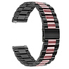 Strap-it Strap-it Correa acero Samsung Galaxy Watch 42mm (negro/rosado) Strap-it Strap-it Correa acero Samsung Galaxy Watch 42mm (negro/rosado)