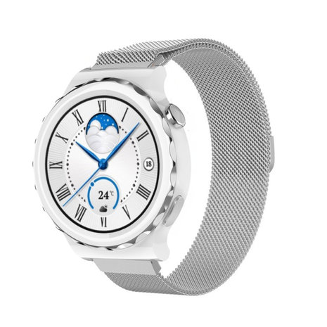 Strap-it Strap-it Correa milanese Huawei Watch GT 3 Pro 43mm (plata) Strap-it Strap-it Correa milanese Huawei Watch GT 3 Pro 43mm (plata)