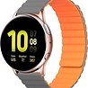 Strap-it Strap-it Correa silicona magnético Samsung Galaxy Watch Active (gris/naranja) Strap-it Strap-it Correa silicona magnético Samsung Galaxy Watch Active (gris/naranja)