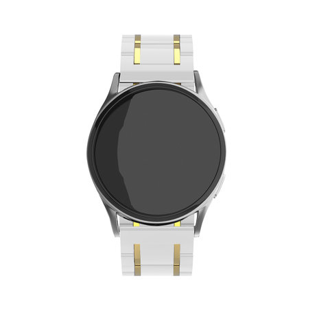 Strap-it Strap-it Correa acero cerámico OnePlus Watch (blanco/oro) Strap-it Strap-it Correa acero cerámico OnePlus Watch (blanco/oro)