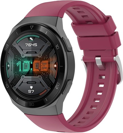 Correa silicona Huawei Watch GT 2nd burdeos Correasmartwatch.es