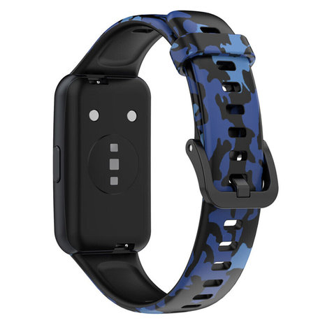 Strap-it Strap-it Correa de camuflaje Huawei Band 7 (azul) Strap-it Strap-it Correa de camuflaje Huawei Band 7 (azul)