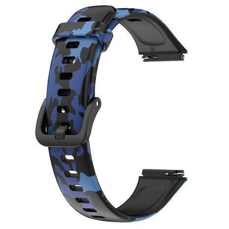 Strap-it Strap-it Correa de camuflaje Huawei Band 7 (azul) Strap-it Strap-it Correa de camuflaje Huawei Band 7 (azul)