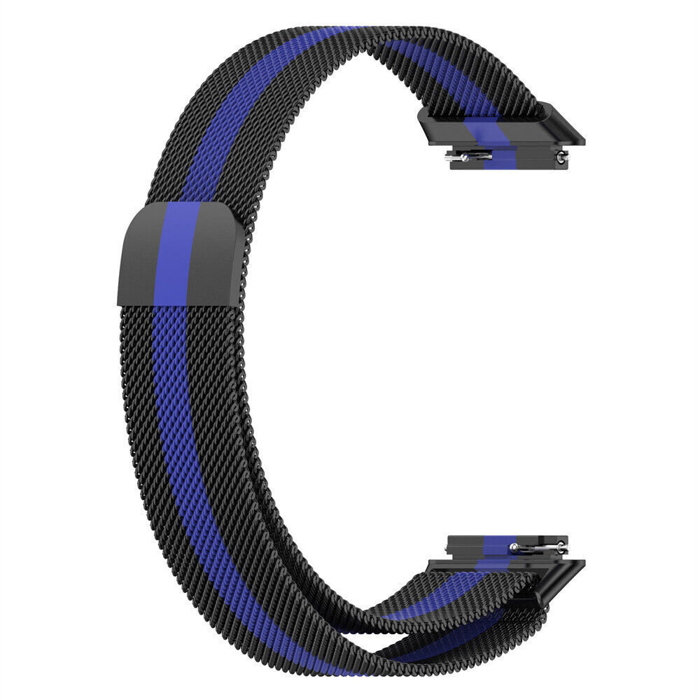 Strap-it Strap-it Correa milanese Huawei Band 7 (negro/azul) Strap-it Strap-it Correa milanese Huawei Band 7 (negro/azul)