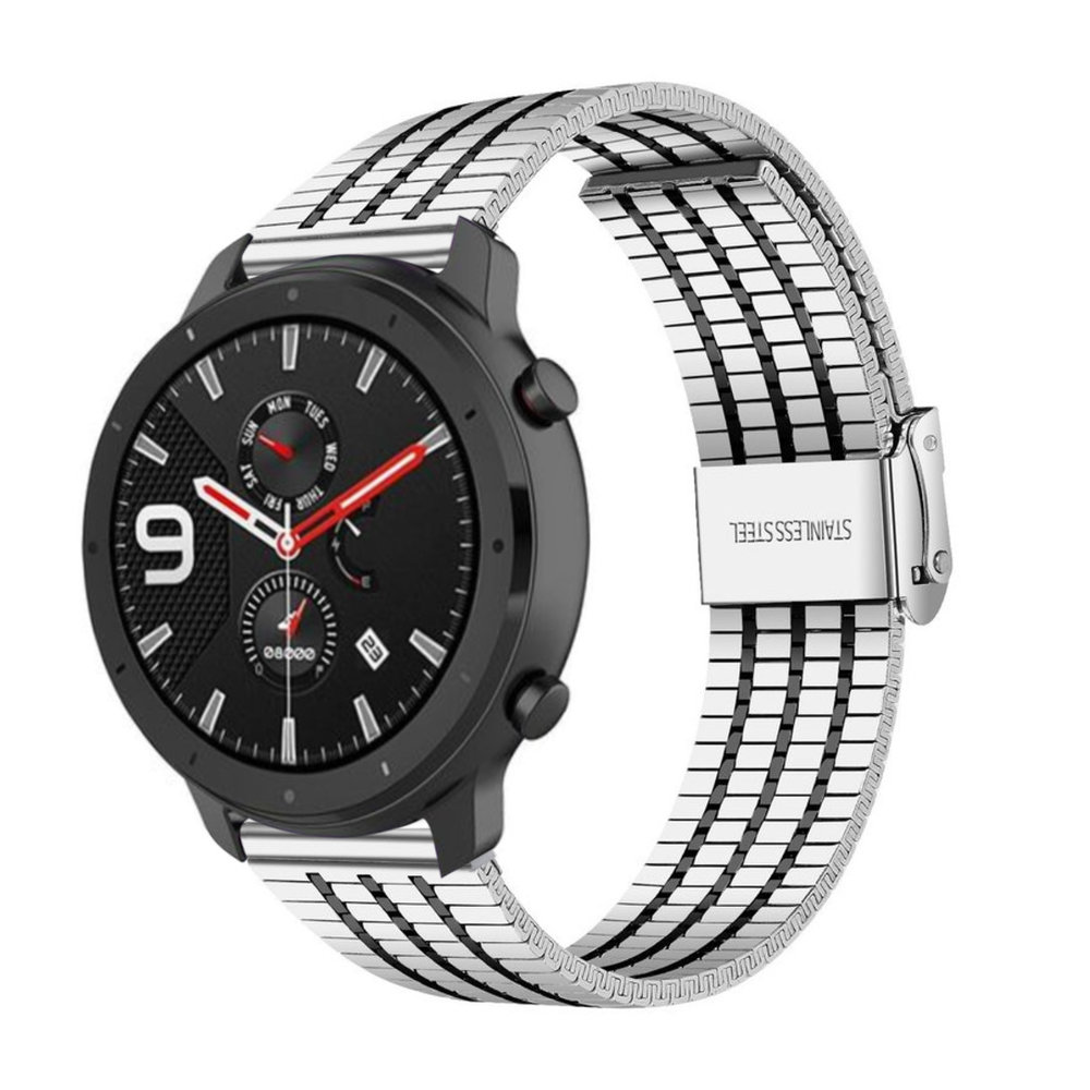 Correa acero inoxidable Xiaomi Amazfit GTR plata negro