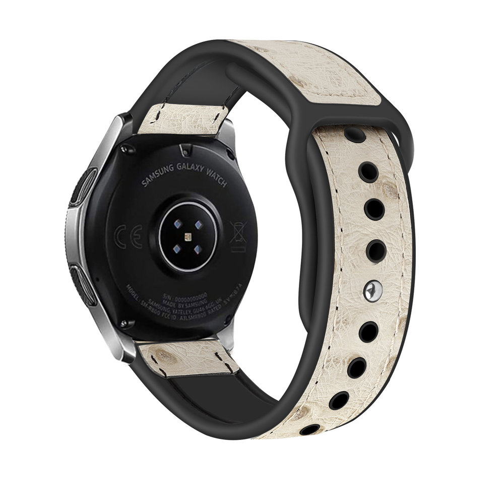 Strap-it Strap-it Correa cuero híbrido Samsung Galaxy Watch 4 Classic 42mm (arena blanca) Strap-it Strap-it Correa cuero híbrido Samsung Galaxy Watch 4 Classic 42mm (arena blanca)