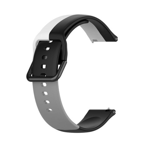 Strap-it Strap-it Correa deportiva triple Galaxy Watch 5 - 40mm (negro-blanco-gris) Strap-it Strap-it Correa deportiva triple Galaxy Watch 5 - 40mm (negro-blanco-gris)