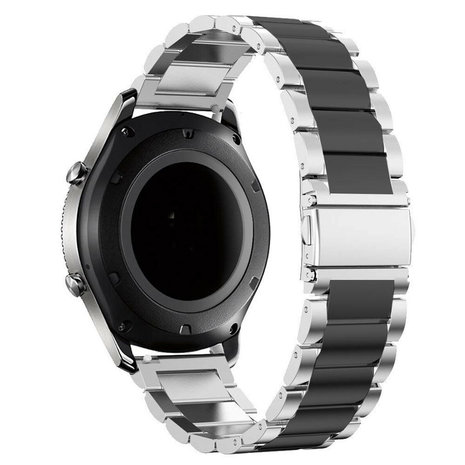 Strap-it Strap-it Correa acero Samsung Galaxy Watch 5 Pro (plateado/negro) Strap-it Strap-it Correa acero Samsung Galaxy Watch 5 Pro (plateado/negro)