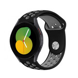 Strap-it Correa deportiva Samsung Galaxy Watch 5 - 40mm (negra/gris) Strap-it Correa deportiva Samsung Galaxy Watch 5 - 40mm (negra/gris)