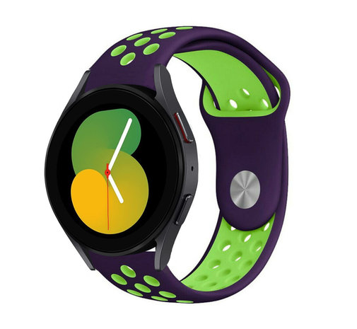Strap-it Strap-it Correa deportiva Samsung Galaxy Watch 5 - 40mm (púrpura/verde) Strap-it Strap-it Correa deportiva Samsung Galaxy Watch 5 - 40mm (púrpura/verde)
