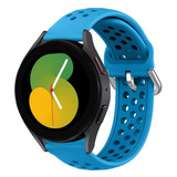 Strap-it Correa silicona agujeros Samsung Galaxy Watch 5 - 40mm (azul claro)