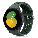 Strap-it Correa silicona agujeros Samsung Galaxy Watch 5 - 40mm (verde militar)
