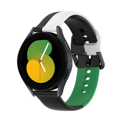 Strap-it Strap-it Correa deportiva triple Galaxy Watch 5 - 40mm (negro-blanco-verde) Strap-it Strap-it Correa deportiva triple Galaxy Watch 5 - 40mm (negro-blanco-verde)