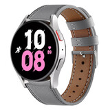 Strap-it Correa cuero Samsung Galaxy Watch 5 - 44mm (gris) Strap-it Correa cuero Samsung Galaxy Watch 5 - 44mm (gris)