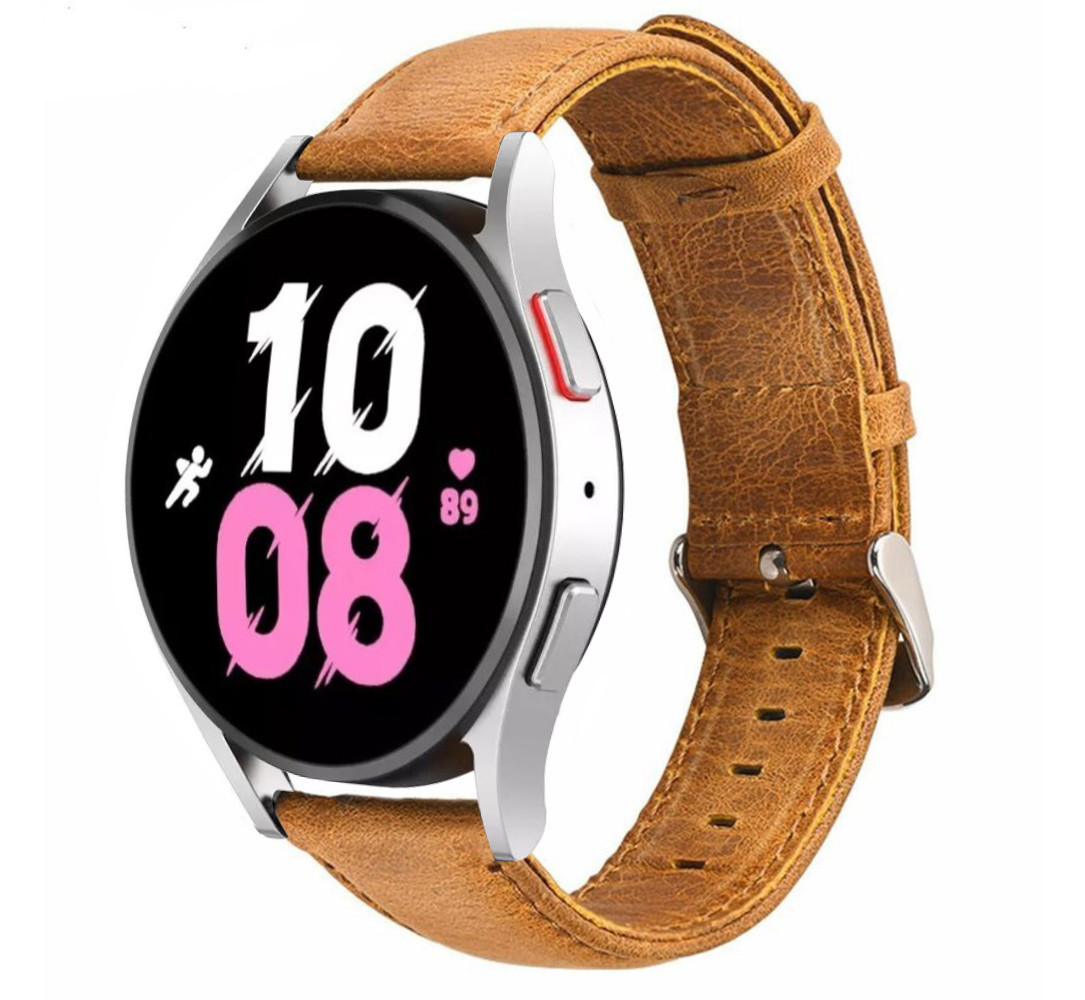 Strap-it Strap-it Correa cuero Samsung Galaxy Watch 5 - 44mm (marrón) Strap-it Strap-it Correa cuero Samsung Galaxy Watch 5 - 44mm (marrón)