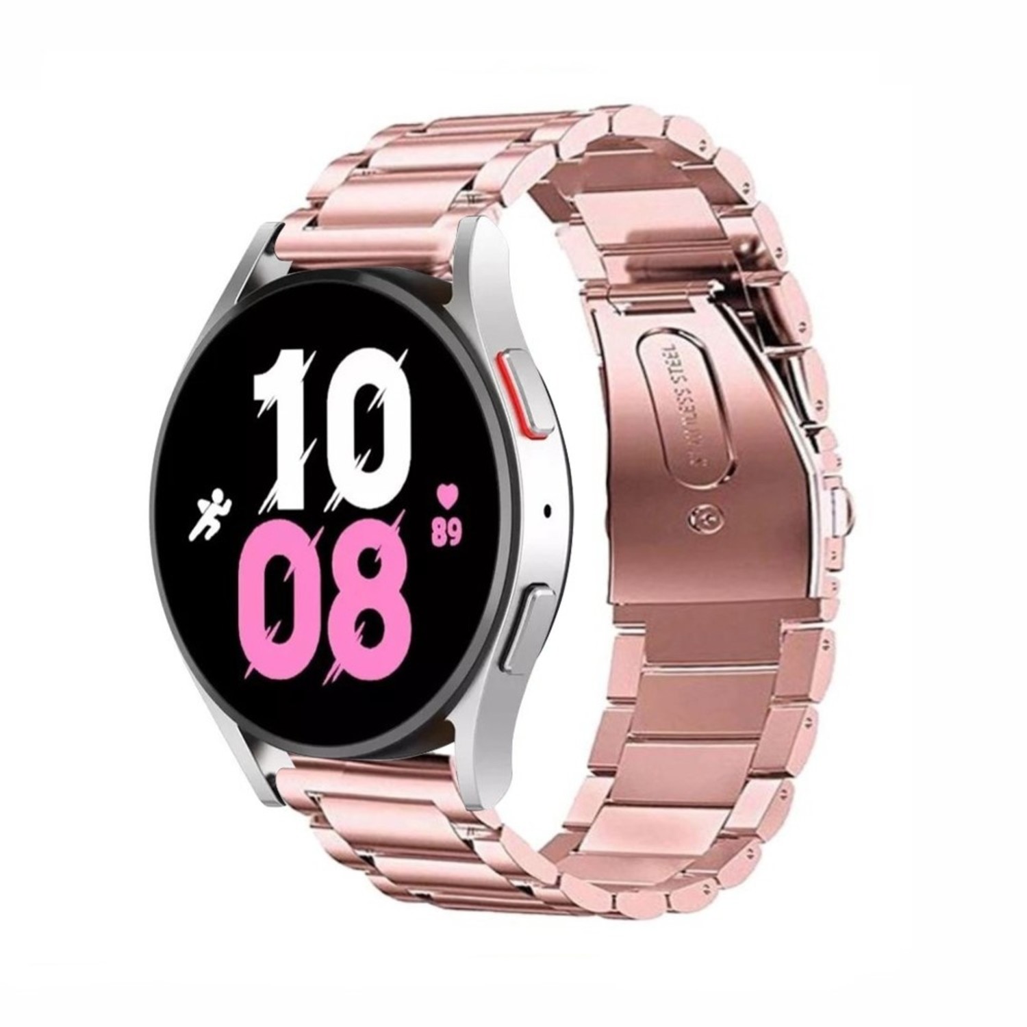 Strap-it Strap-it Correa acero Samsung Galaxy Watch 4 - 40mm (rosa)