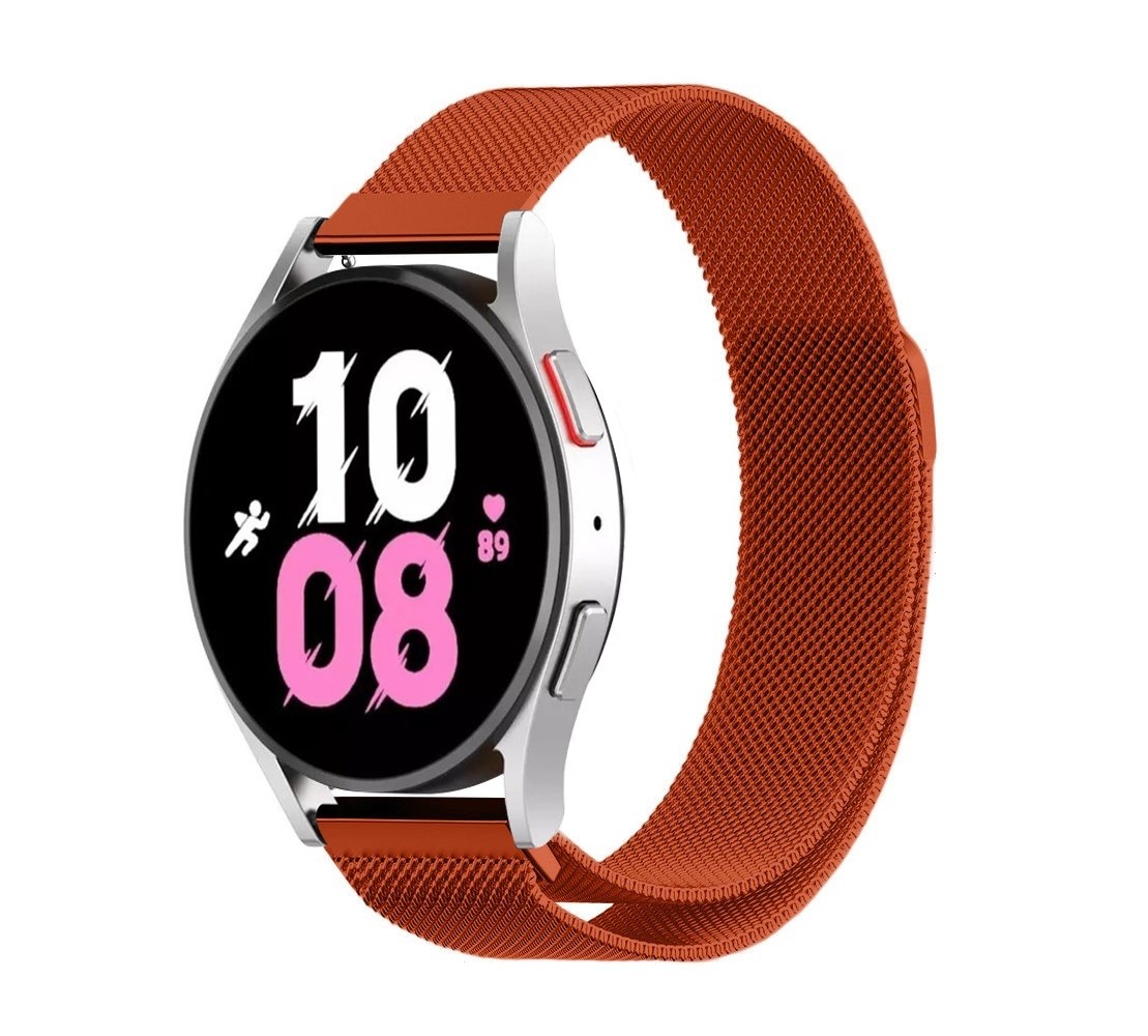 Strap-it Strap-it Correa milanese Samsung Galaxy Watch 5 - 44mm (naranja) Strap-it Strap-it Correa milanese Samsung Galaxy Watch 5 - 44mm (naranja)