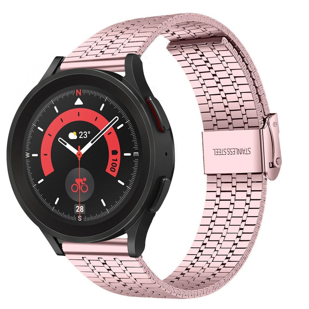 Strap-it Strap-it Correa acero inoxidable Galaxy Watch 5 Pro (rosa rosa) Strap-it Strap-it Correa acero inoxidable Galaxy Watch 5 Pro (rosa rosa)