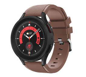 Strap-it Correa silicona Samsung Galaxy Watch 5 Pro (marrón café)