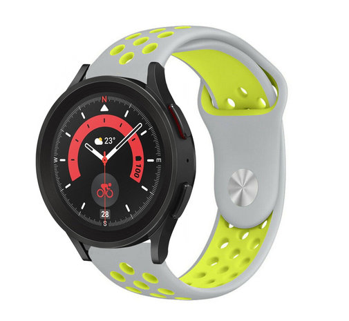 Strap-it Strap-it Correa deportiva Galaxy Watch 5 Pro (gris/amarillo) Strap-it Strap-it Correa deportiva Galaxy Watch 5 Pro (gris/amarillo)