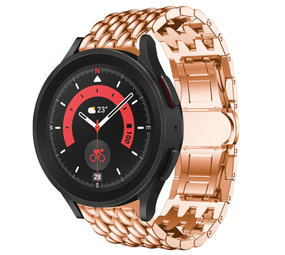 Strap-it Correa acero dragón Galaxy Watch 5 Pro (oro rosa) Strap-it Correa acero dragón Galaxy Watch 5 Pro (oro rosa)