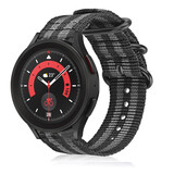 Strap-it Correa nylon con hebilla Galaxy Watch 5 Pro (negro/gris) Strap-it Correa nylon con hebilla Galaxy Watch 5 Pro (negro/gris)