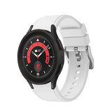 Strap-it Correa silicona lujo Samsung Galaxy Watch 5 Pro (blanca)