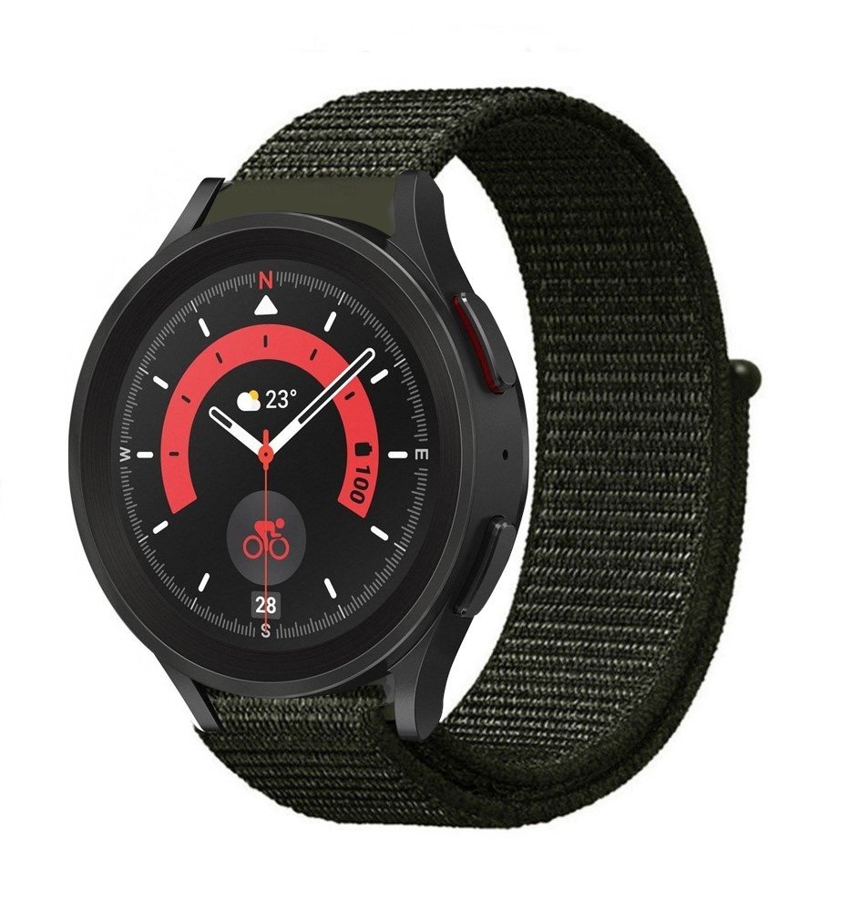 Strap-it Strap-it Correa nylon Samsung Galaxy Watch 5 Pro (verde oscuro) Strap-it Strap-it Correa nylon Samsung Galaxy Watch 5 Pro (verde oscuro)