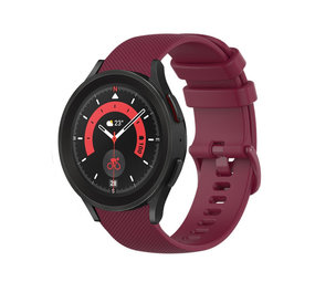 Strap-it Correa silicona lujo Galaxy Watch 5 Pro (granate)