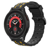 Strap-it Correa sport con hebilla Galaxy Watch 5 Pro (negro/amarillo) Strap-it Correa sport con hebilla Galaxy Watch 5 Pro (negro/amarillo)