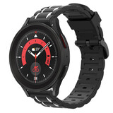 Strap-it Correa sport con hebilla Galaxy Watch 5 Pro (negro/blanco) Strap-it Correa sport con hebilla Galaxy Watch 5 Pro (negro/blanco)