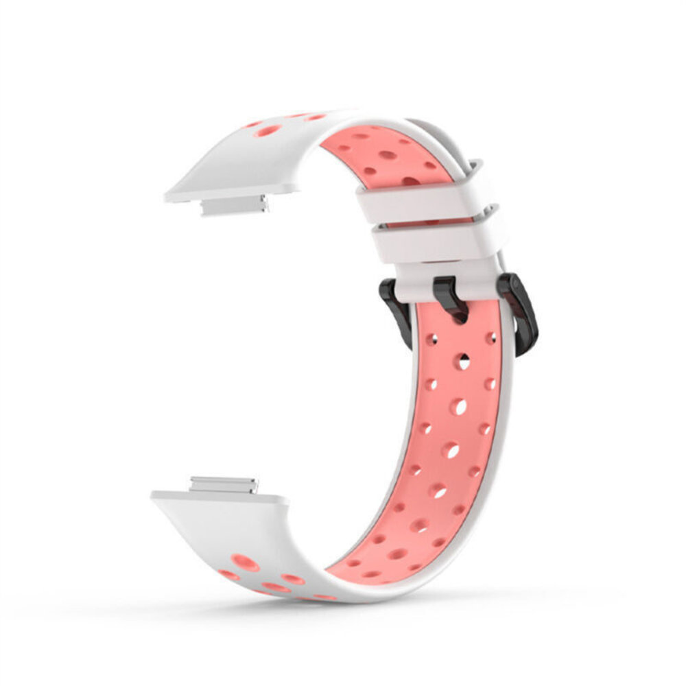 Strap-it Strap-it Correa deportiva Huawei Watch Fit 2 (blanco/rosa) Strap-it Strap-it Correa deportiva Huawei Watch Fit 2 (blanco/rosa)