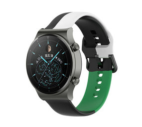 Strap-it Correa deportiva triple Huawei Watch GT 2 Pro (negro-blanco-verde) Strap-it Correa deportiva triple Huawei Watch GT 2 Pro (negro-blanco-verde)