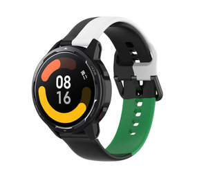 Strap-it Correa deportiva Xiaomi Watch S1 (negro-blanco-verde) Strap-it Correa deportiva Xiaomi Watch S1 (negro-blanco-verde)
