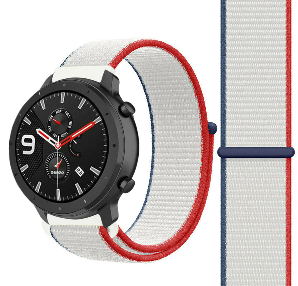 Strap-it Strap-it Correa nylon Xiaomi Amazfit GTR (Francia) Strap-it Strap-it Correa nylon Xiaomi Amazfit GTR (Francia)