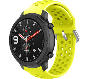 Strap-it Correa silicona agujeros Xiaomi Amazfit GTR (amarillo)