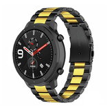 Strap-it Correa acero Xiaomi Amazfit GTR (negro/dorado) Strap-it Correa acero Xiaomi Amazfit GTR (negro/dorado)