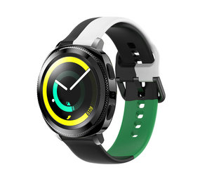 Strap-it Correa deportiva triple Samsung Gear Sport (negro-blanco-verde) Strap-it Correa deportiva triple Samsung Gear Sport (negro-blanco-verde)