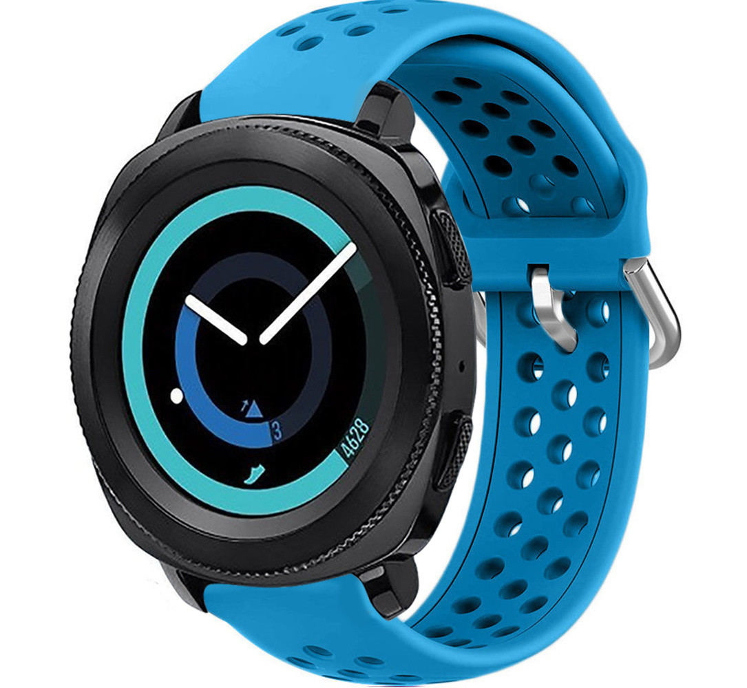 Strap-it Strap-it Correa silicona con agujeros Samsung Gear (azul claro)