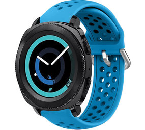 Strap-it Correa silicona con agujeros Samsung Gear (azul claro)