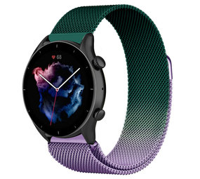 Strap-it Correa milanese Amazfit GTR 3 (Pro) (morado/verde) Strap-it Correa milanese Amazfit GTR 3 (Pro) (morado/verde)