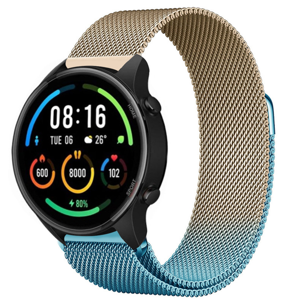 Strap-it Strap-it Correa milanese Xiaomi Mi Watch (azul/oro) Strap-it Strap-it Correa milanese Xiaomi Mi Watch (azul/oro)
