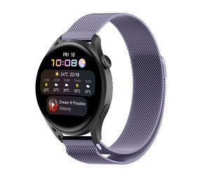 Strap-it Correa milanese Huawei Watch 3 (Pro) (morado claro) Strap-it Correa milanese Huawei Watch 3 (Pro) (morado claro)