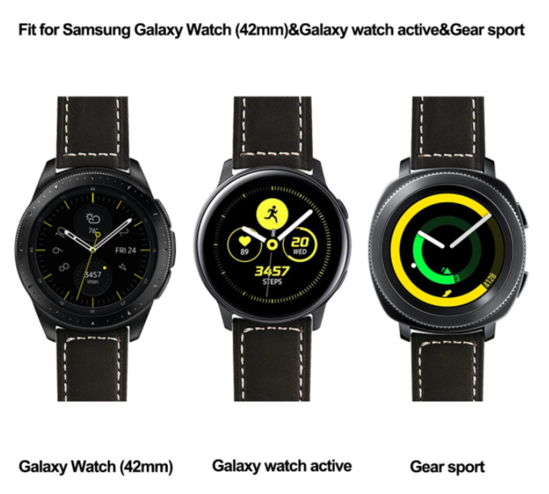 Strap-it Strap-it Correa cuero Samsung Gear Sport (negra) Strap-it Strap-it Correa cuero Samsung Gear Sport (negra)