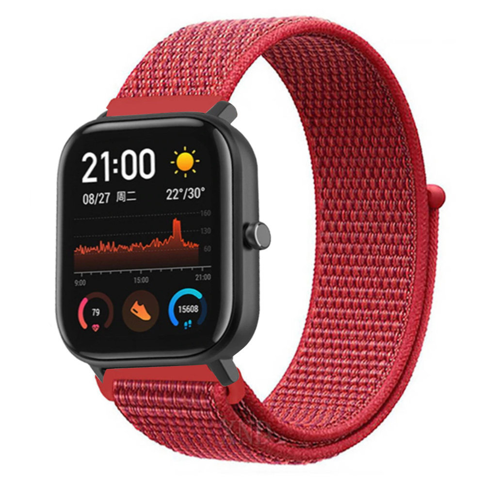 Strap-it Strap-it Correa nylon Xiaomi Amazfit GTS (rojo) Strap-it Strap-it Correa nylon Xiaomi Amazfit GTS (rojo)