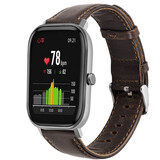 Strap-it Correa cuero Xiaomi Amazfit GTS (marrón oscuro) Strap-it Correa cuero Xiaomi Amazfit GTS (marrón oscuro)