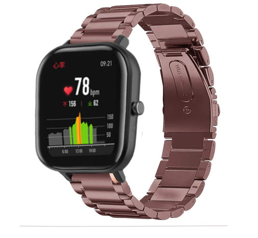 Strap-it Strap-it Correa acero Xiaomi Amazfit GTS (bronce-oro) Strap-it Strap-it Correa acero Xiaomi Amazfit GTS (bronce-oro)