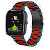 Strap-it Strap-it Correa acero Xiaomi Amazfit GTS (negro/rojo) Strap-it Strap-it Correa acero Xiaomi Amazfit GTS (negro/rojo)