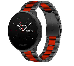 Strap-it Correa acero Polar Ignite 2 (negro/rojo) Strap-it Correa acero Polar Ignite 2 (negro/rojo)
